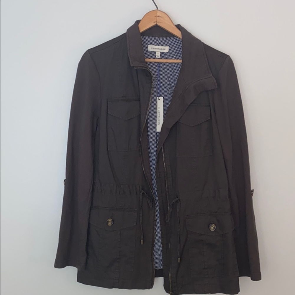 41 Hawthorn Riplee Knit Sleeve Cargo Jacket